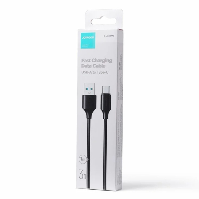 Joyroom Cable USB‑A a USB‑C 3 A 1 m, Negro - Ítem1